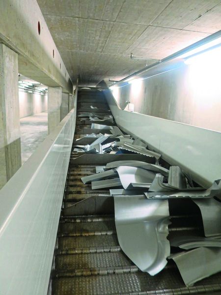 Mayfran realisiert Systeme nach lösungsorientierten und branchenspezifischen Anforderungen. Die Förderanlagen von Mayfran werden u.a. in Presswerken und Stanzereien sowie in Recyclinganlagen eingesetzt. (Bild: Mayfran)