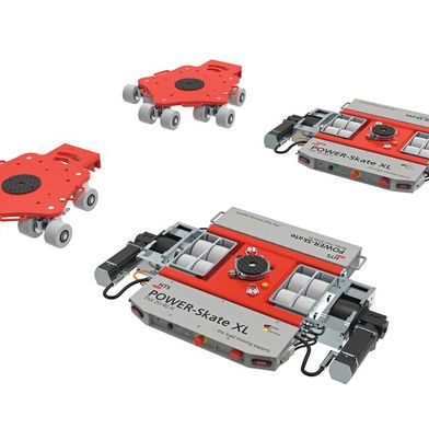 Mit der „DUO“-Version des „POWER-Skate XL“ können Lasten in alle Richtungen verschoben werden. (Bild: HTS)