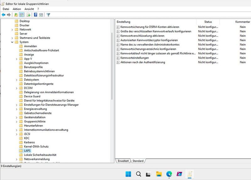 LAPS ist in Windows 11 22H2 und Windows Server vNext bereits vorinstalliert und muss nur noch konfiguriert werden. (Bild: Joos)