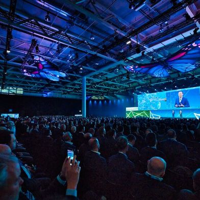 Das Endress+Hauser Global Forum 2026 versammelte in der Messe Basel rund 2000 internationale Entscheidungsträger und Experten der Prozessindustrie.   (Bild: Marc Gilgen / E+H)