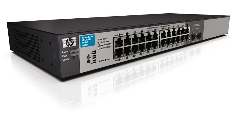 Der HP-Switch „V1810“ gehört zur V-Serie und stammt von der ehemaligen HP-Netzwerk-Abteilung „ProCurve“ (Archiv: Vogel Business Media)