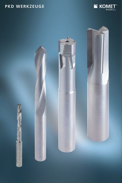 PKD-Werkzeuge zeichnen sich auch im Leichtbau durch hohe Widerstandsfähigkeit und lange Standzeiten aus. (Bild: Komet Group)