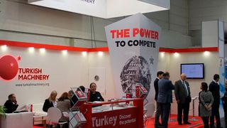 Turkish Machinery als Verband der Exporteure der türkischen Maschinenbauindustrie repräsentierte seine Mitglieder auf der Euroblech in Hannover. (Turkish Machinery)