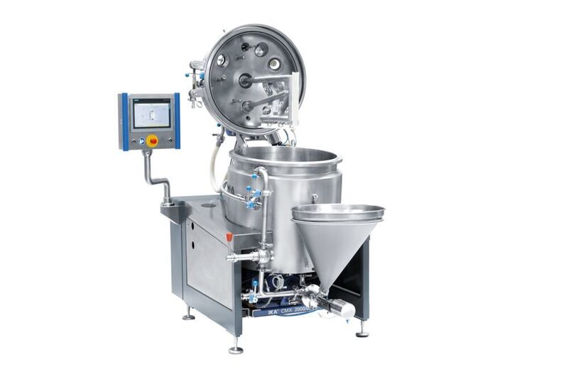The mixing and dispersing system is available in 6 sizes and offers diverse capacities i.e. from 50 to 4,000 litres. (Ika-Werke)