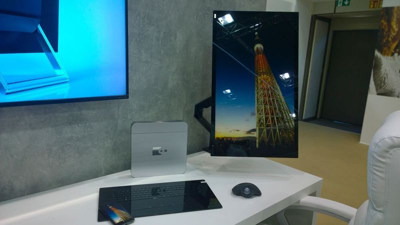 Dynabook wird in die 8K-Strategie des Mutterkonzerns Sharp eingebunden. 2019 soll ein kompakter Desktop-PC nebst passendem 8K-Display auf den Markt kommen. Auf der IFA war ein Mockup zu sehen. (Vogel IT-Medien)