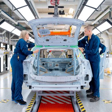 Volvo fertigt sein Elektro-SUV EX30 im belgischen Gent. (Bild: Volvo)