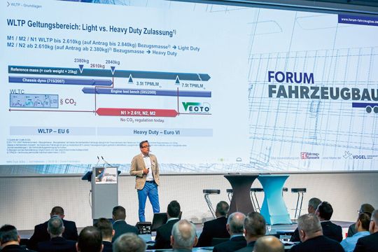 WLTP und RDE beschäftigen derzeit die Fahrzeugbauerbranche. Jost Hüttenhain, Projektleiter WLTP und CO2-Strategie Van bei MAN Truck & Bus, erklärt, worauf bei der Zulassung von Fahrzeugen mit Auf- und Umbauten zu achten ist. WLTP und RDE beschäftigen derzeit die Fahrzeugbauerbranche. Jost Hüttenhain, Projektleiter WLTP und CO2-Strategie Van bei MAN Truck & Bus, erklärt, worauf bei der Zulassung von Fahrzeugen mit Auf- und Umbauten zu achten ist.