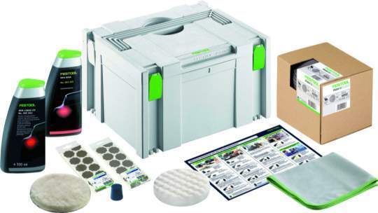 Mit dem UV-Poliersatz von Festool können Autolackierer Fehlstellen und Beilackierzonen schnell und flexibel behandeln. (Archiv: Vogel Business Media)