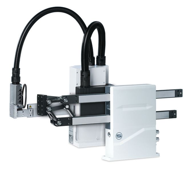 Besser mit Direktantrieb: Die beiden HP Pick & Place-Module von Weiss punkten mit einer Beschleunigung von 40 m/s2 und sind frei programmierbar. (Bild: Weiss/BERND RESPONDEK)