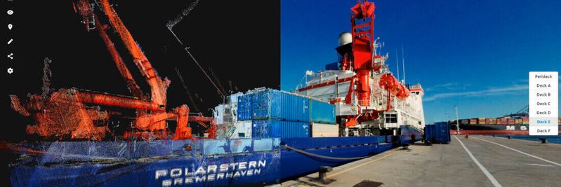 Ein digitaler Zwilling des Eisbrechers Polarstern existiert bereits.(Bild:  DiConneX)