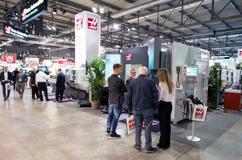 Haas Automation at EMO 2015. (Source: Haas)