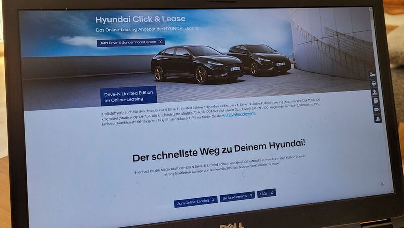 Zwei Sondermodelle des Hyundai i30 N können Kunden jetzt komplett digital leasen.