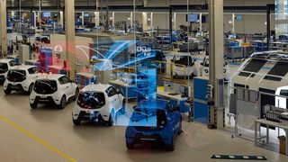 Ein Blick in die smarte e.GO-Fabrik (Bild: Valéry Kloubert)