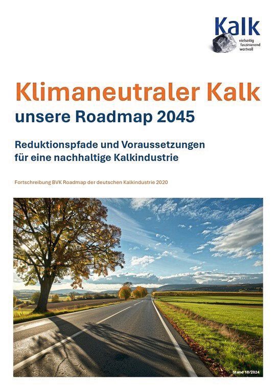 Steht zum Download bereit - die neue Roadmap zur CO2-Reduzierung.(Bild:  Bundesverband der deutschen Kalkindustrie e.V.)