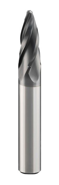 Das Bild zeigt einen Hartmetall-Kreissegmentfräser in Tropfenform. (Emuge-Franken)