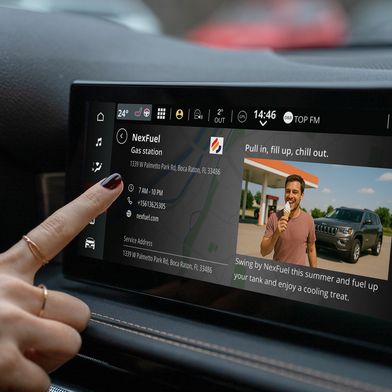 4screen erschließt In-Car-Bildschirme als Werbekanal und verbindet Marken in Echtzeit mit dem Fahrer. (Bild: Bosch)