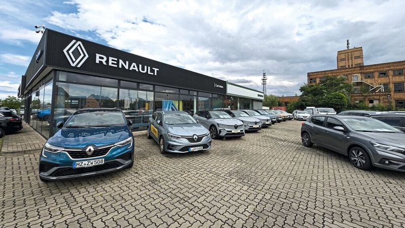 Der Standort von Car Union in Halle mit umgerüsteter CI(Bild:  Car Union)