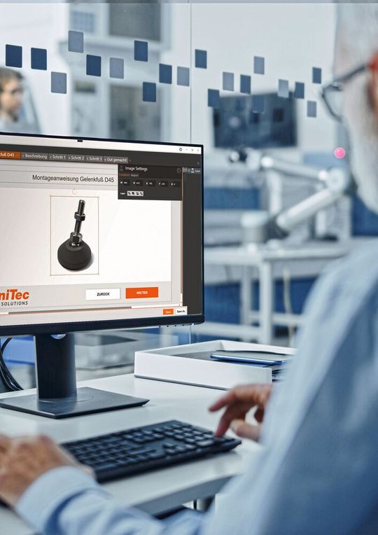 Über den Editor lassen sich Montageanweisungen schnell selbst erstellen.(Bild:  MiniTec)