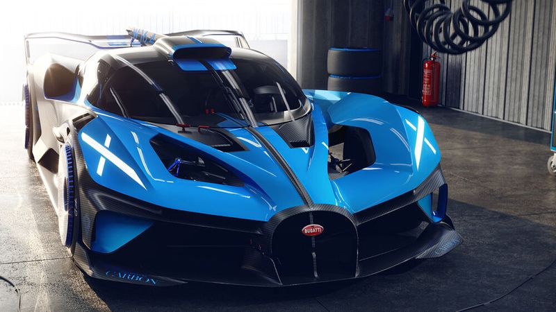 Bugatti hat was neues in der Pipeline: eine Studie mit dem sprechenden Namen „Bolide“.(Bild:  Bugatti)