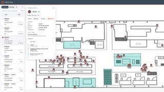 Über die Oberfläche der InWerX-App mit einem georeferenzierten Shopfloor lassen sich standortübergreifend verschiedene Lokalisierungssysteme visualisieren sowie Stamm- und Bewegungsdaten in Text- und Grafikform filtern und analysieren.

 (Bild: Inwerken AG)