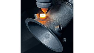 Mit der Lasertec65 3D vereint DMG Mori Laserauftragschweißen und Fräsen in einerAufspannung. (Bild: DMG Mori, SAUER GmbH)