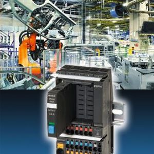 Bild 1: Der steckbare, elektronische Schutzschalter ESS30-S (oben links) mit galvanischer Trennung auf dem Stromverteilersystem Modul 18plus.(Bild:  E-T-A/Fotolia)
