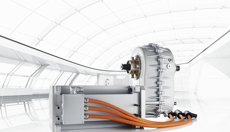 Angetrieben wird der Stromos von dieser kompakten E-Einheit aus dem Hause Fräger.  (Bild: German E-Cars)