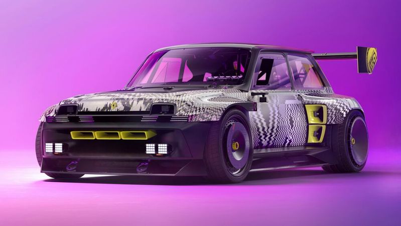 Die Höchstgeschwindigkeit des R5 Turbo 3E gibt Renault mit 200 km/h an. (Bild:  Renault)