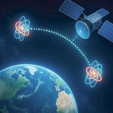 Mit Quantenverschränkung soll künftig ein schnelleres und sichereres Internet möglich werden. (Bild: KI-generiert)