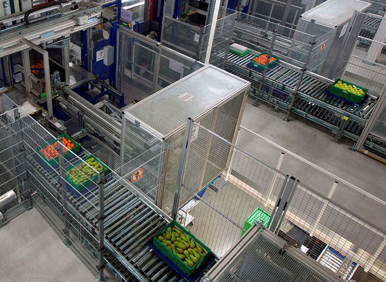 OPM/FPM: Filialgerechte Kommissionierung von breiten Frischesortimenten. (Bild: Witron)