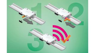 Der intelligente Sensor misst Verschleiß der eingesetzten Lager und gibt rechtzeitig Alarm.  (Bild: Igus)