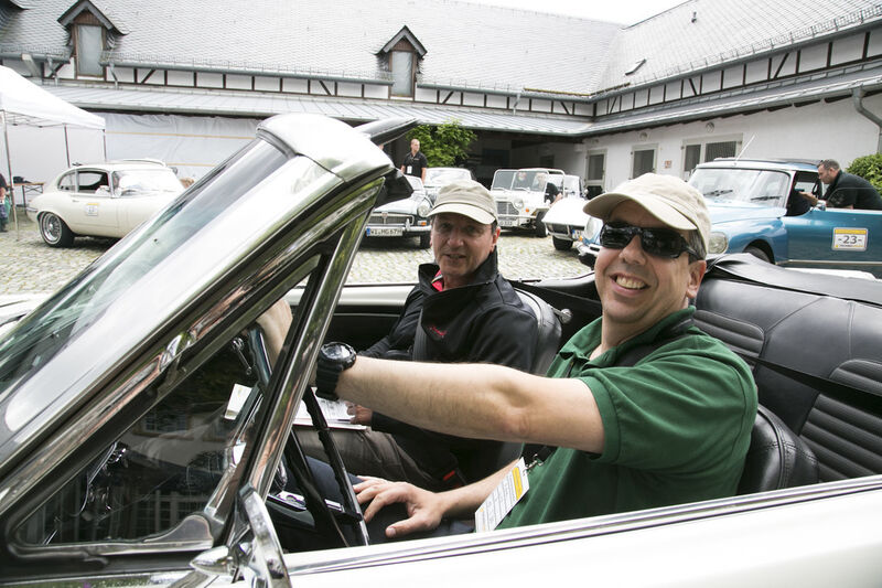 Andreas Wirtz und Stephan Kennien von Computacenter im Ford Mustang (Archiv: Vogel Business Media)