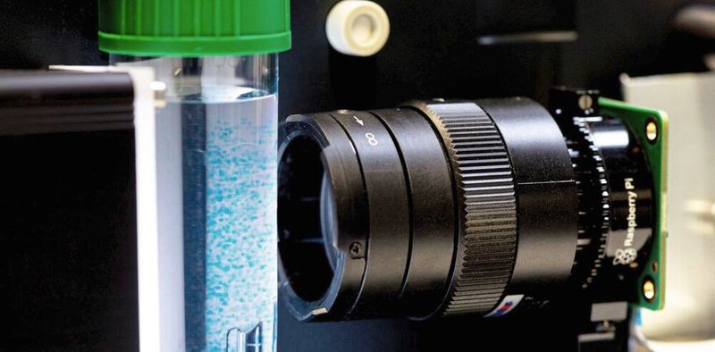 KI-gestützte Überwachung des Wachstums von 3D-Zellaggregaten in suspensionsbasierten Bioreaktoren. (Bild:  Fraunhofer IBMT, Bernd Müller)