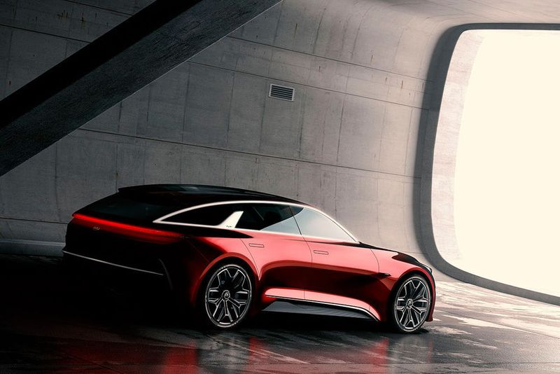 ...ist aber als sportlicher, fünftüriger Kombi ausgeführt. (Kia)