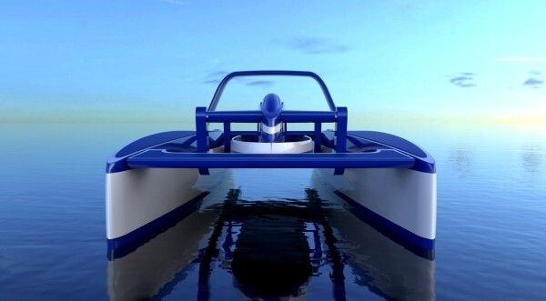 Das elektrisch betriebene Freizeit-Boot Platypus: Es verbindet die zwei Wassersportarten Bootfahren und Tauchen. (Platypus)