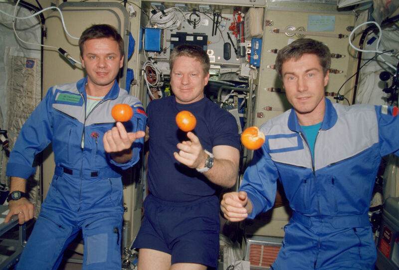 Expedition 1 (v.l.): Yuri Gidzenko, William Shepherd und Sergei Krikalev. (NASA/ESA)