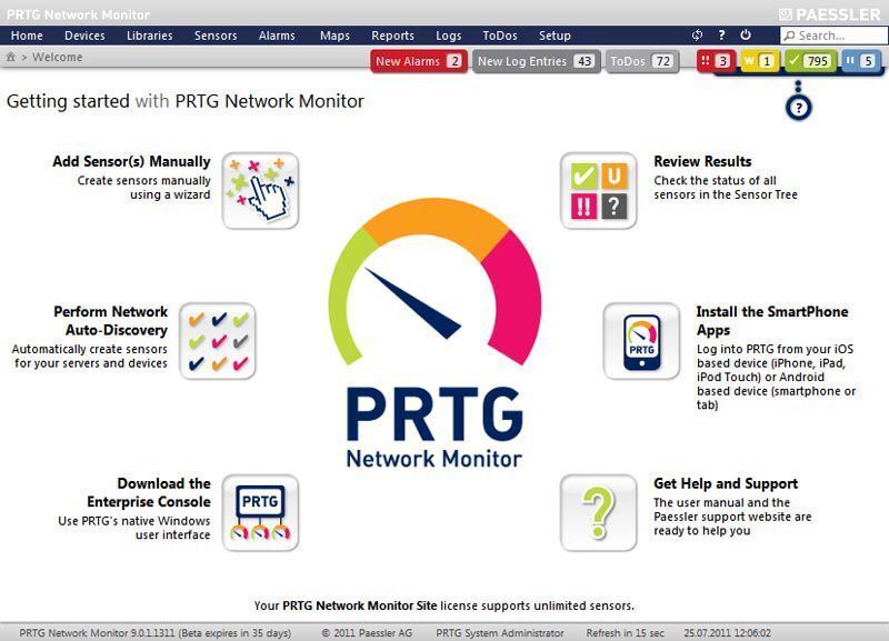 Paessler hat den PRTG Network Monitor 9 mit einem neuen Webinterface ausgestattet. (Archiv: Vogel Business Media)