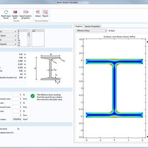 Mit dieser Simulations-App können Anwender verschiedene Träger, Materialien und Lasten testen, um die daraus resultierenden Spannungen, Dehnungen und Verschiebungen zu analysieren.