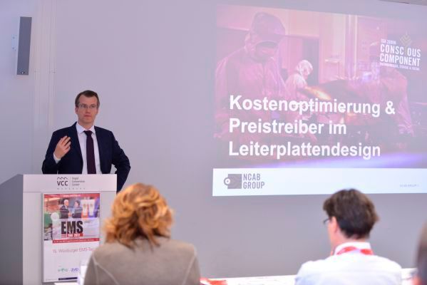 Marc Nikutowski von der NCAB Group benennt Preistreiber im Leiterplattendesign. (Bild: Johannes Untch/Vogel Business Media)