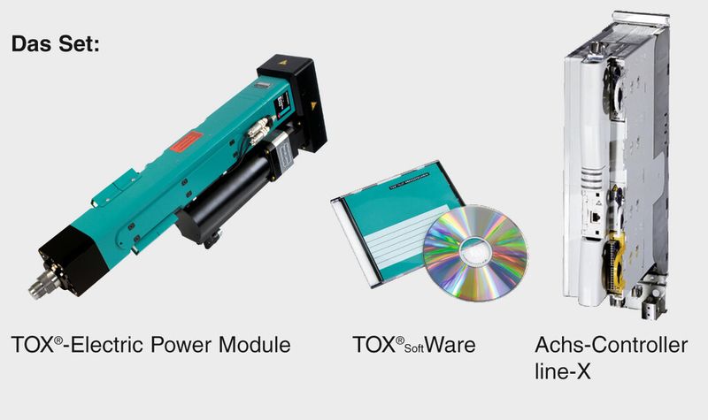 Komplettset des Electric Power Moduls der Bauart EPMK. (Bild: Tox)