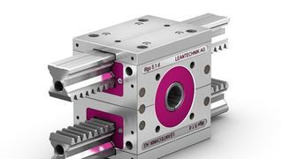 Mit zwei Zahnstangen soll Lifgodoppel die ideale Komponente für synchrone Positionier-, Greifer- und Zentrieraufgaben darstellen. (Leantechnik)