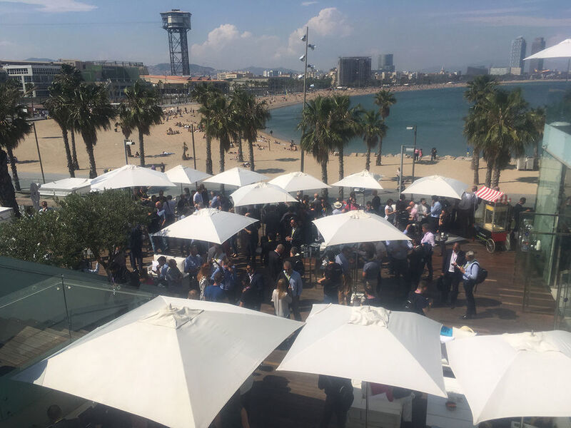 Der Strand von Barcelona lieferte die Kulisse für die Dynatrace-Konferenz. (Dr. Dietmar Müller)