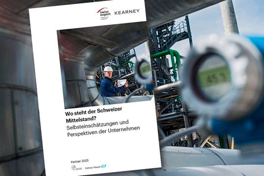Die KMU-Mittelstandsstudie 2025 zeigt die geopolitischen Herausforderungen und Chancen für Schweizer KMU.(Bild:  Swiss Export)