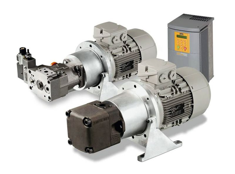 Bei Parkers Drive Controlled Pump werden Regelelektronik, genormte E-Motoren und eine leichtdrehende Pumpenmechanik für eine energieeffiziente Hydraulikversorgung kombiniert. (Parker Hannifin)