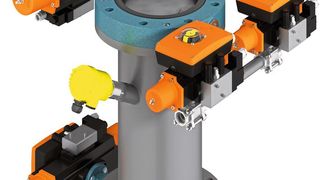 Mit der Taktschleuse TS werden staubförmige Medien aus Silos, Vorlagebehältern oder Bigbags ausgetragen und in vielen Fällen dosiert. (Bild: Ebro Armaturen)