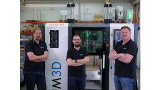 AIM 3D‘s new management team with familiar faces: Dr.-Ing. Vincent Morrison (CEO), Clemens Lieberwirth (CTO) and Daniel Selck (CSO) (Source: AIM 3D)