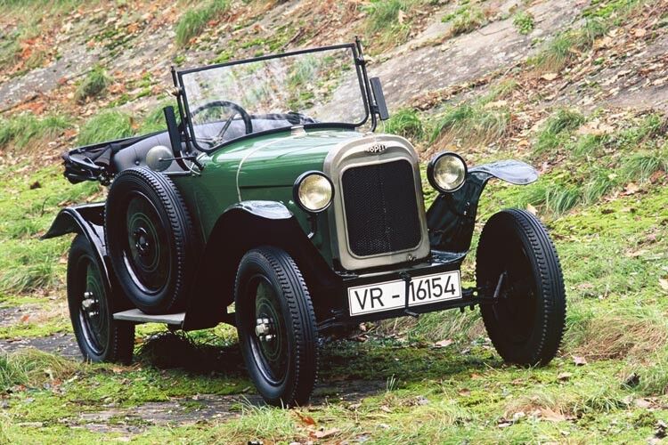 Der Opel „Laubfrosch“ von 1924 war das erste deutsche Fließbandauto. (Foto: Opel)