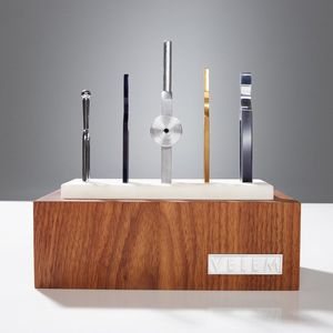 Mit dem Batch-Control-Service von Sculpteo wurden Teile der Stimmgabeln der Marke „Velem“ von Milk Studios gedruckt.