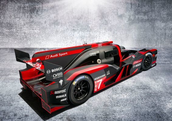 Der LMP1-Rennwagen, der bei den 24 Stunden von Le Mans und in der FIA-Langstrecken-Weltmeisterschaft WEC starten soll, verfügt über eine innovative Aerodynamik. (Bild: Audi)