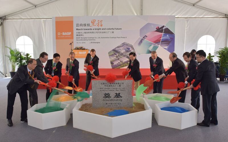 BASF breaks ground on new automotive coatings plant in Shanghai (BASF)